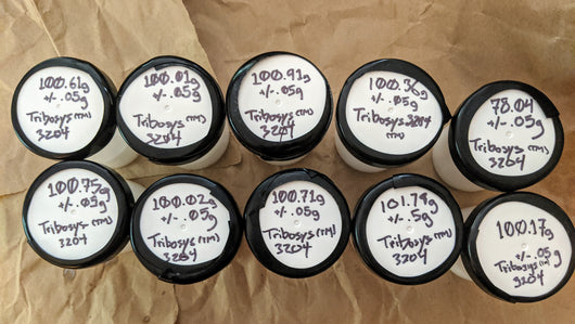 TriboSys™ 3204 Limited Bulk Packaging 75-102g .00 +/- .5-.05g